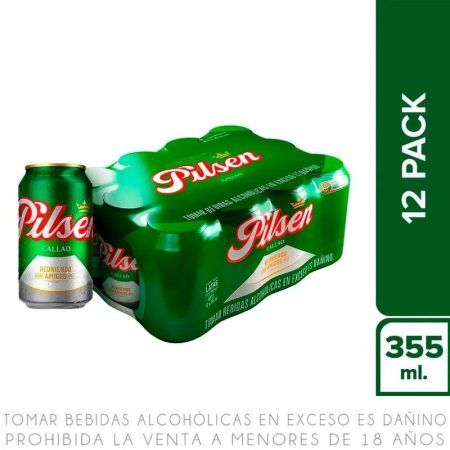 Twelvepack Cerveza Pilsen Callao Lata 355ml